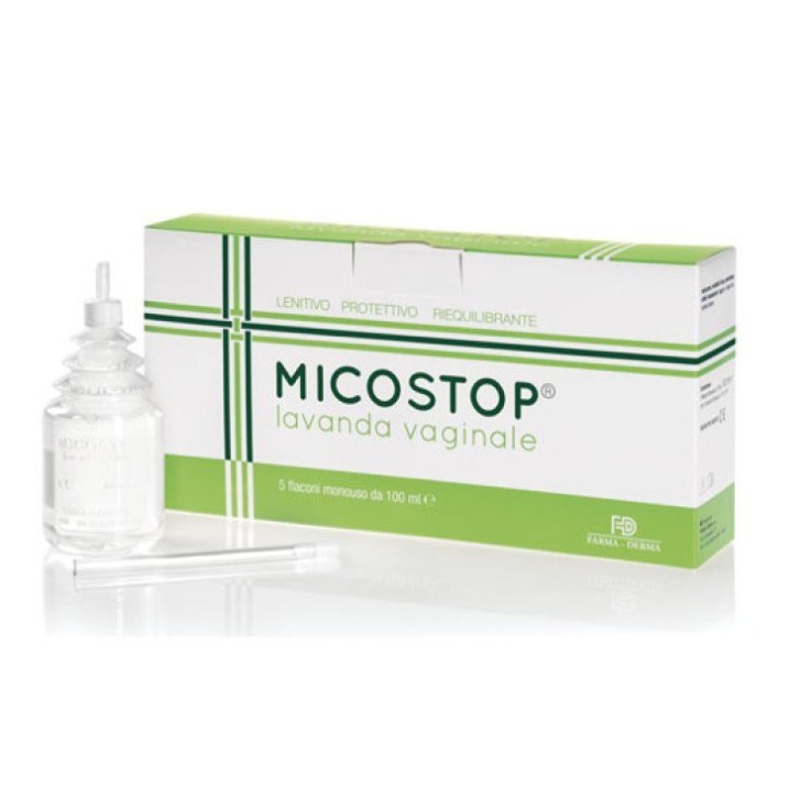 Micostop Lavanda Vaginale Complemento Rigenerante 5 Flaconi 100ml - Micostop