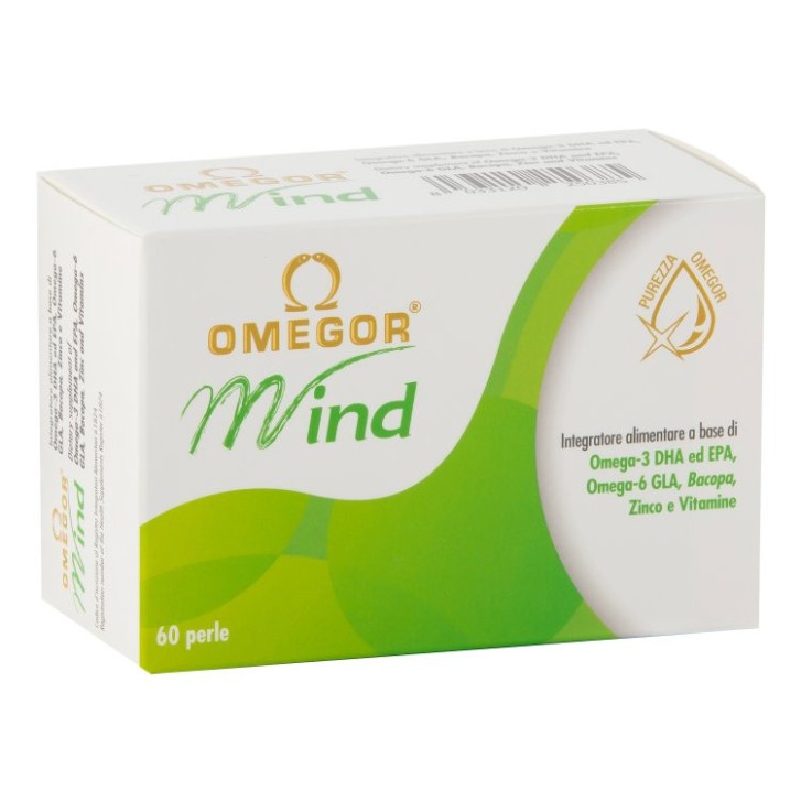Omegor Mind Integratore per Memoria e Funzione Cognitiva 60 Capsule Molli - Omegor