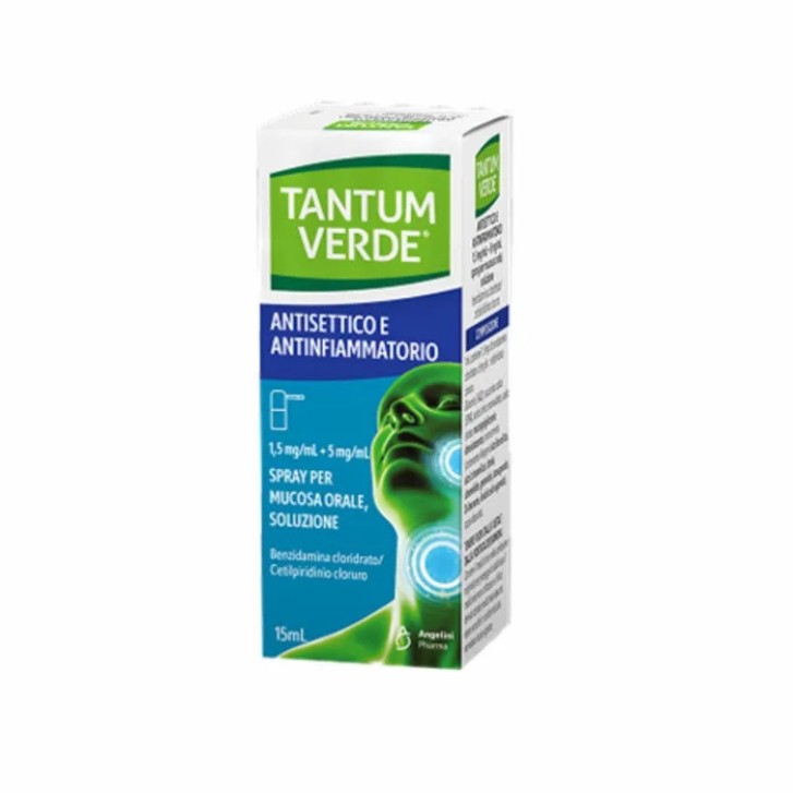Tantum Verde Antisettico e Antinfiammatorio Spray Mucosa Orale 15ml - Tantum Verde