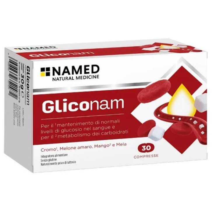 Gliconam Integratore Alimentare per Metabolismo Carboidrati 30 Compresse - NAMED Srl
