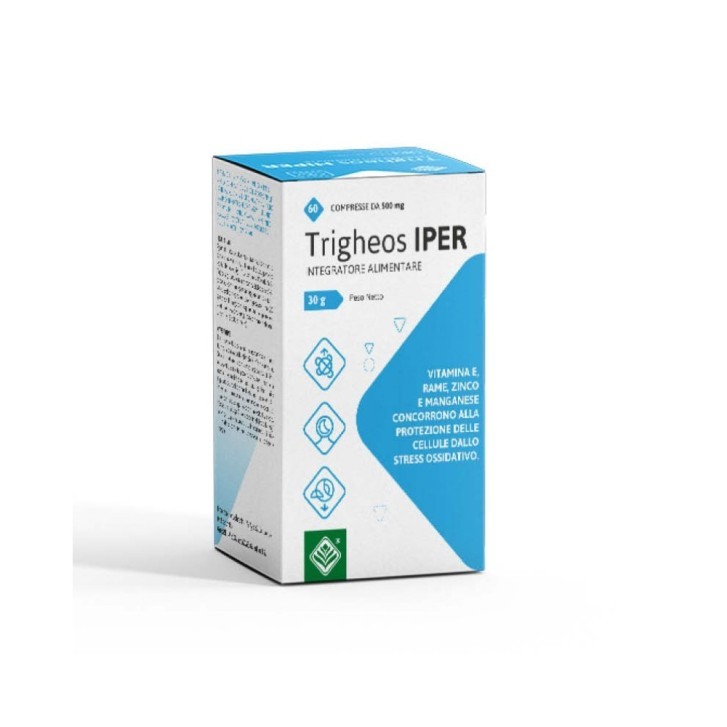 Trigheos Iper Integratore Alimentare per Sonno e Stress Ossidativo 60 Compresse - GHEOS
