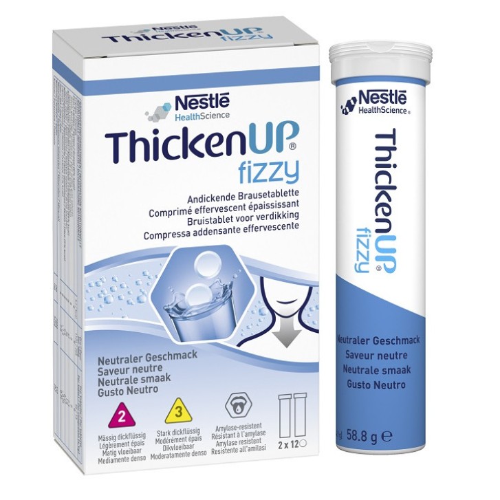 ThickenUp Fizzy Neutro Compresse Effervescenti per Disfagia 24 Compresse - ThickenUp