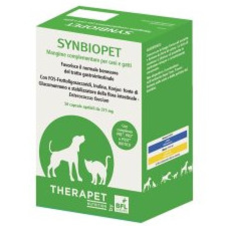 Synbiopet Mangime Complementare per Cani e Gatti 50 Capsule - Therapet