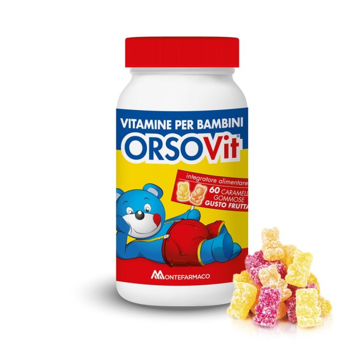 Orsovit Caramelle Gommose Integratore di Vitamine per Bambini 60 Pezzi - Orsovit