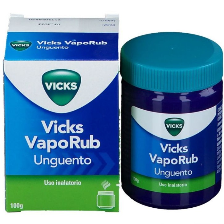 Vicks Vaporub Unguento Inalatorio con Eucalipto e Mentolo 100g - Vicks