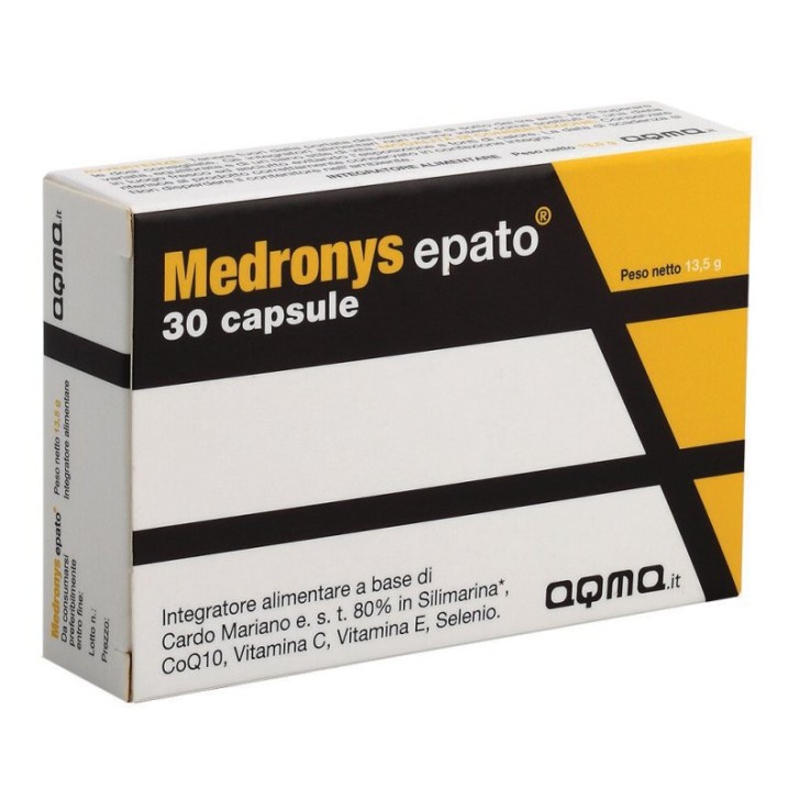 Medronys Epato Integratore per Funzione Epatica 30 Capsule - Aqma Italia