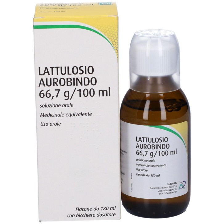 Lattulosio Aurobindo Sciroppo per Stitichezza 66,7% 180ml - Aurobindo