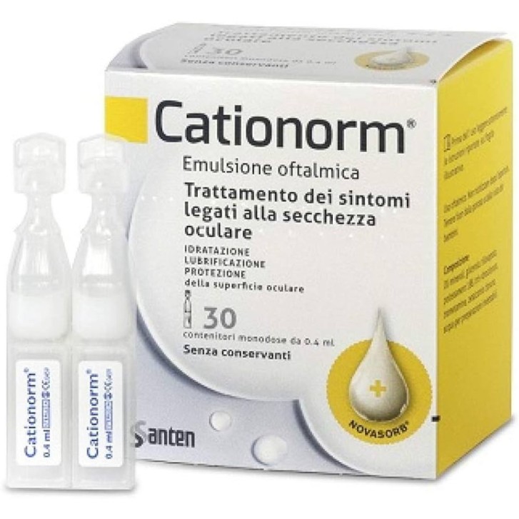 Cationorm Gocce Emulsione Oftalmica in Monodose 0,4ml 30 Flaconcini - CATIONORM