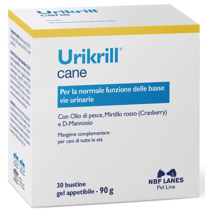 Urikrill Cane Gel Mangime Complementare per Vie Urinarie 30 Bustine - N.B.F. Lanes