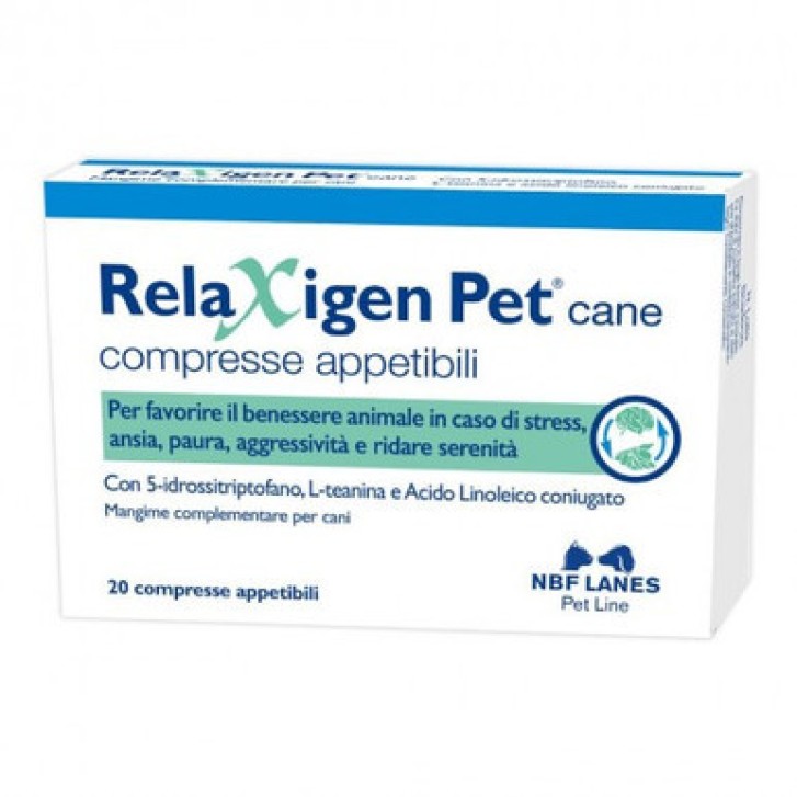 Relaxigen Pet Cane Supporto Benessere Cani 20 Compresse Appetibili - N.B.F. Lanes