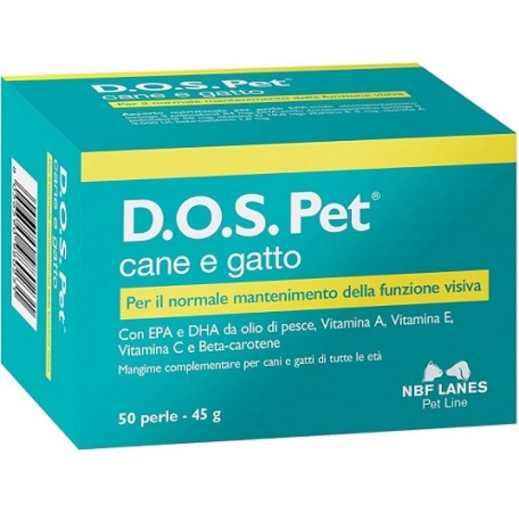 D.O.S Pet Mangime Cani Gatti Mantenimento Capacità Visiva 50 Perle - N.B.F. Lanes