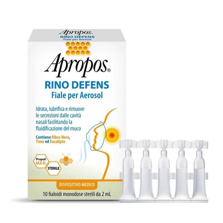 Apropos Rino Defens Fiale per Aerosol Idratante 10 Fiale da 2ml - Apropos