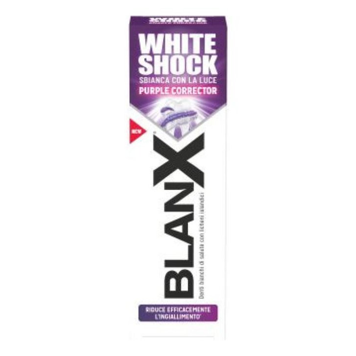 White Shock Dentifricio Sbiancante con Correttore Viola 75ml - BlanX