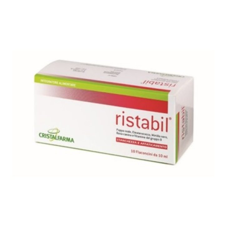 Ristabil Integratore Alimentare Stanchezza e Affaticamento 10 Flaconcini - Cristalfarma