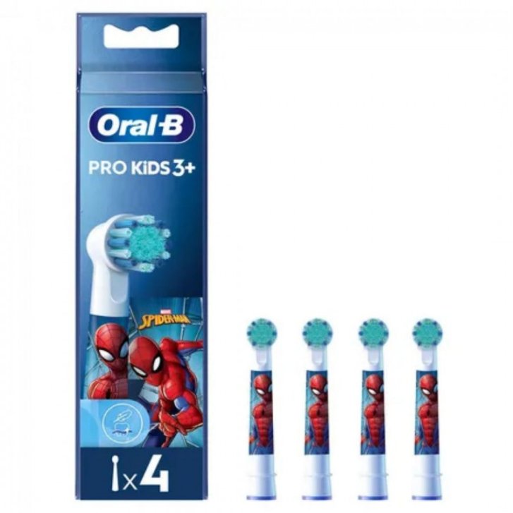 Oral-B Power Refill Spiderman Testine Ricambio 4 Pezzi - Oral-B Oral-B Power Refill Spiderman Testine Ricambio 4 Pezzi - Oral-B