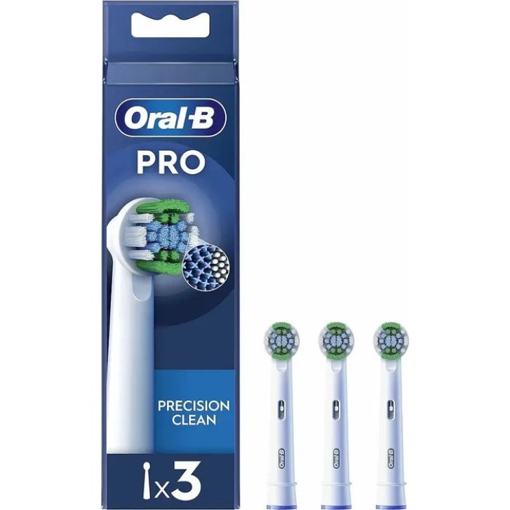 Precision Clean Testine di Ricambio per Spazzolino Elettrico 3 Pezzi - Oral-B