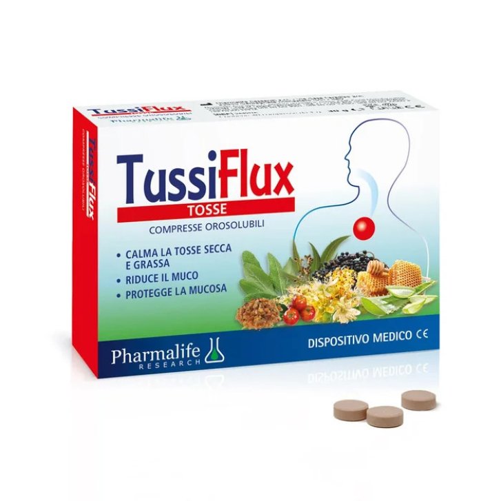 Tussiflux Tosse Dispositivo Medico 30 Compresse Orosolubili - Pharmalife Research