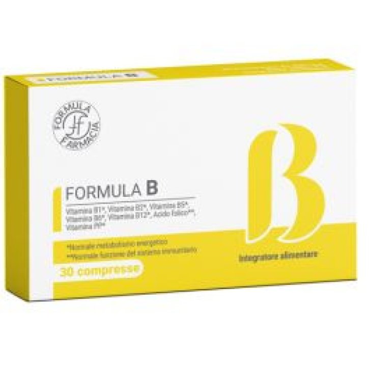 Formula B Integratore Vitamina B Complesso Energetico 30 Compresse - Formula Farmacia