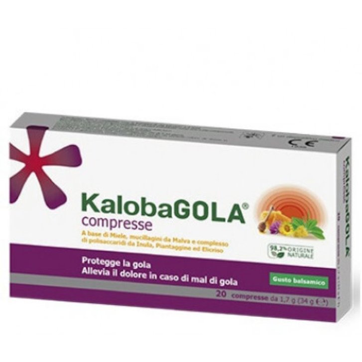Kalobagola Dispositivo Medico Balsamico per Gola 20 Compresse - KALOBA