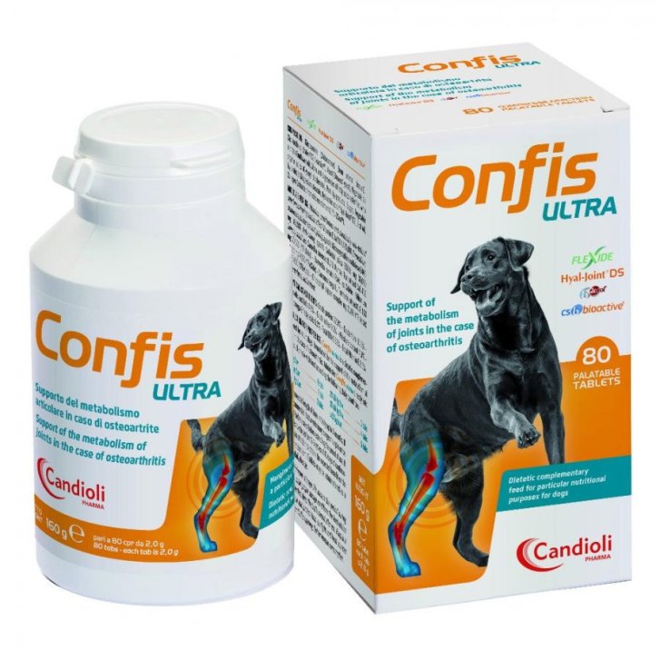 Confis Ultra Supporto Articolare Cani 80 Compresse - Candioli