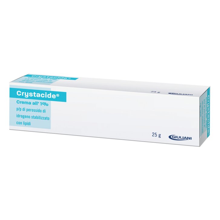 Crystacide Crema per Infezioni Cutanee con Perossido di Idrogeno 25g - Giuliani