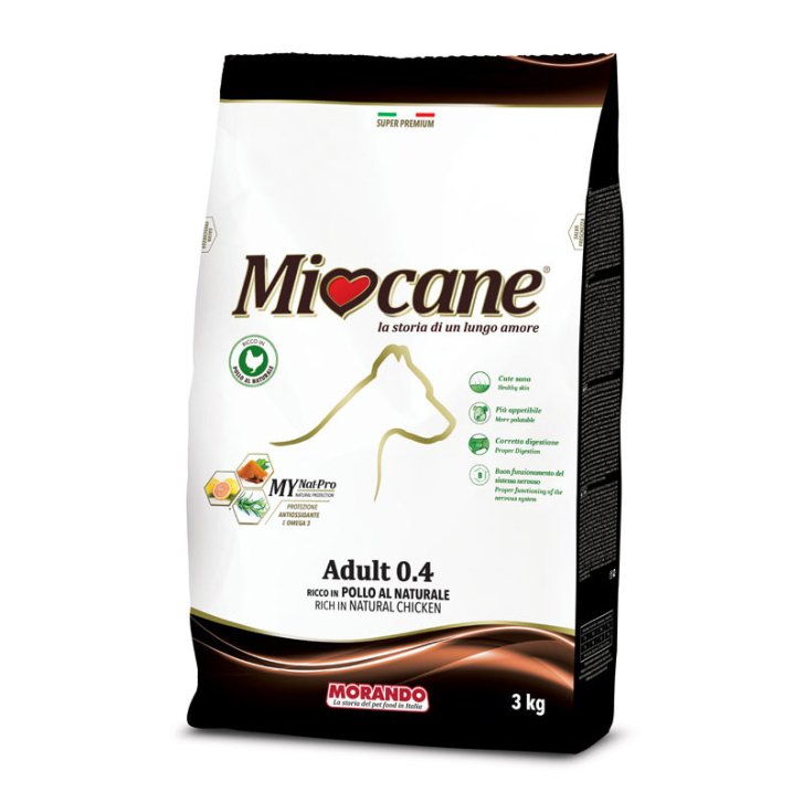 Miocane Adulto 0.4 Crocchette Pollo per Cani 3 kg - Morando