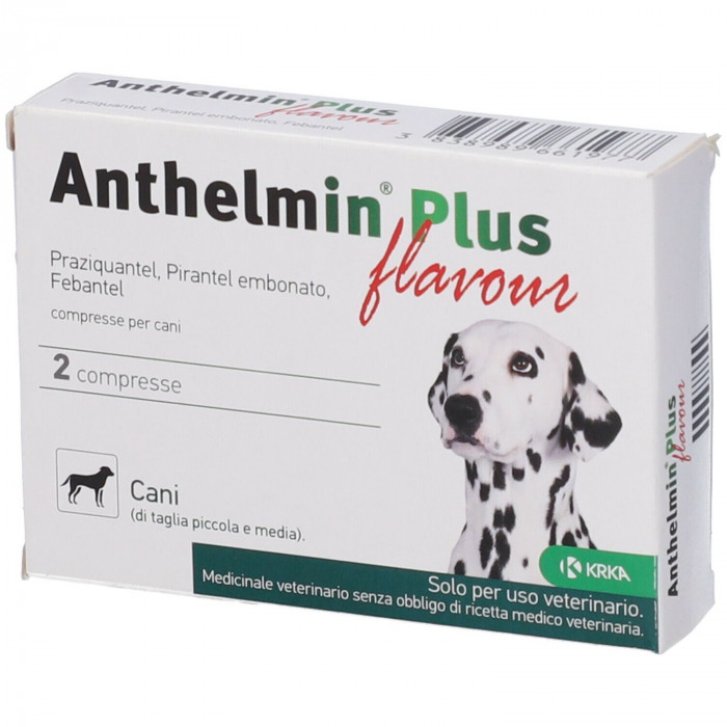 Anthelmin Plus Flavour 2 Compresse per Cani - Krka Farmaceutici Anthelmin Plus Flavour 2 Compresse per Cani - Krka Farmaceutici