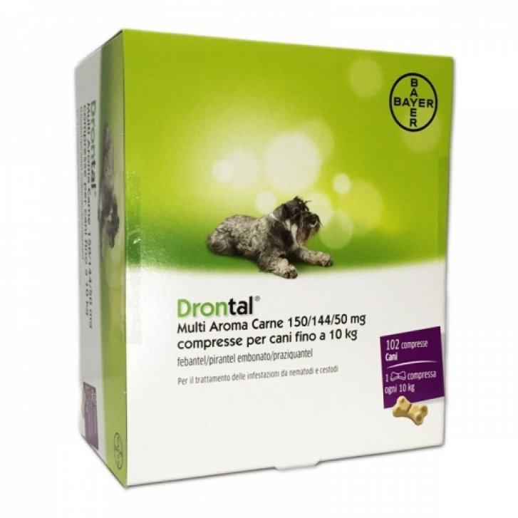 Drontal Multi Aroma Carne 102 Compresse Antielmintico per Cani - Bayer