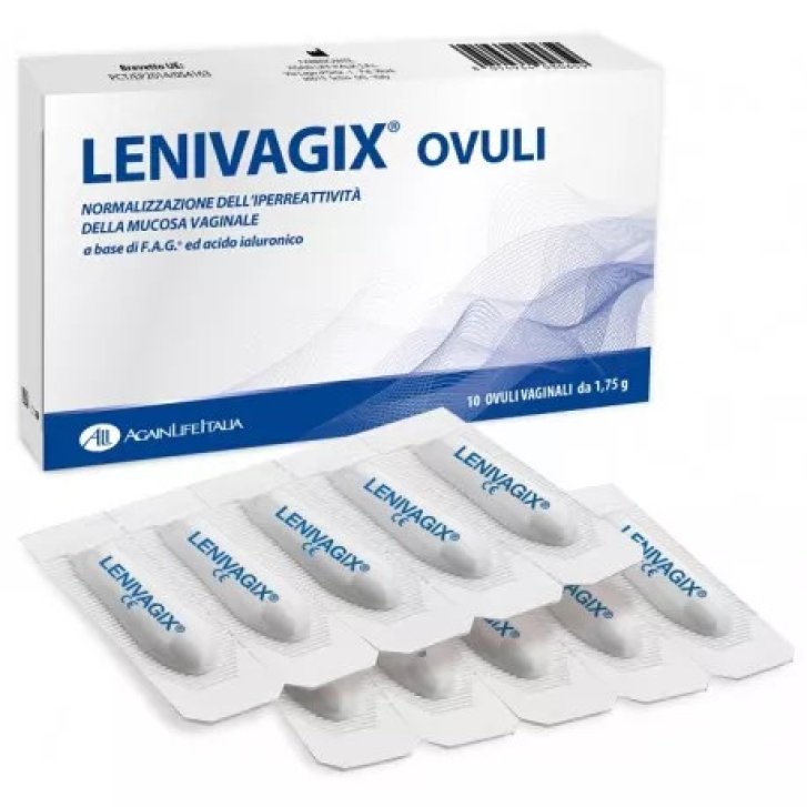 Lenivagix Ovuli Vaginali per Prurito e Bruciore - 10 Ovuli - Safi Medical Care