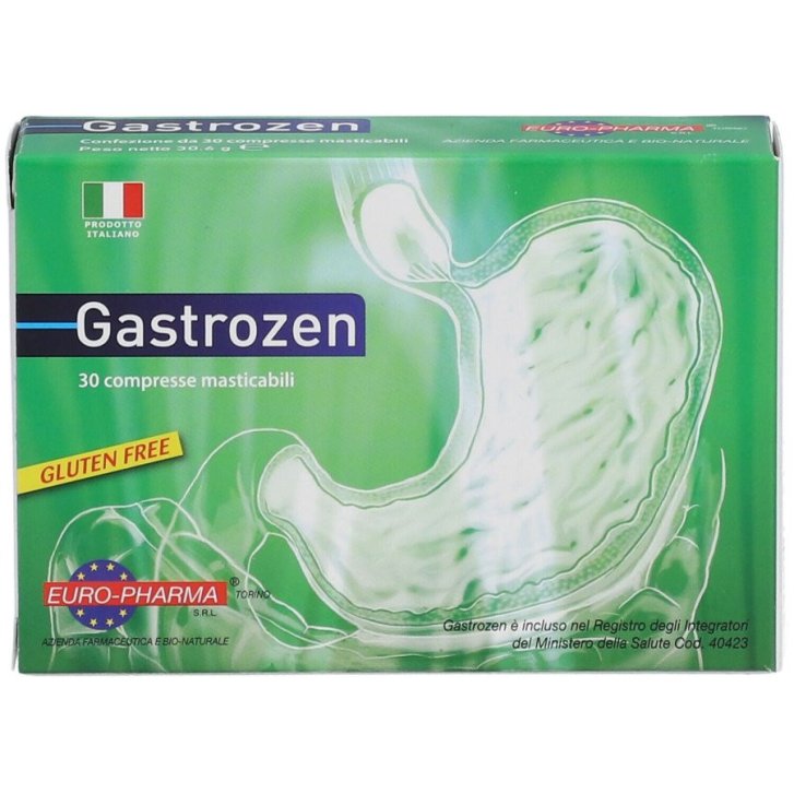 Gastrozen Integratore per Digestione e Reflusso 30 Compresse Masticabili - Euro-Pharma
