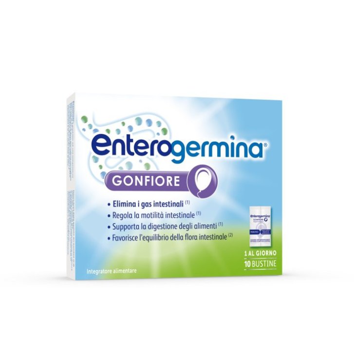 Enterogermina Gonfiore Integratore per Gonfiore Addominale 10 Bustine - Enterogermina