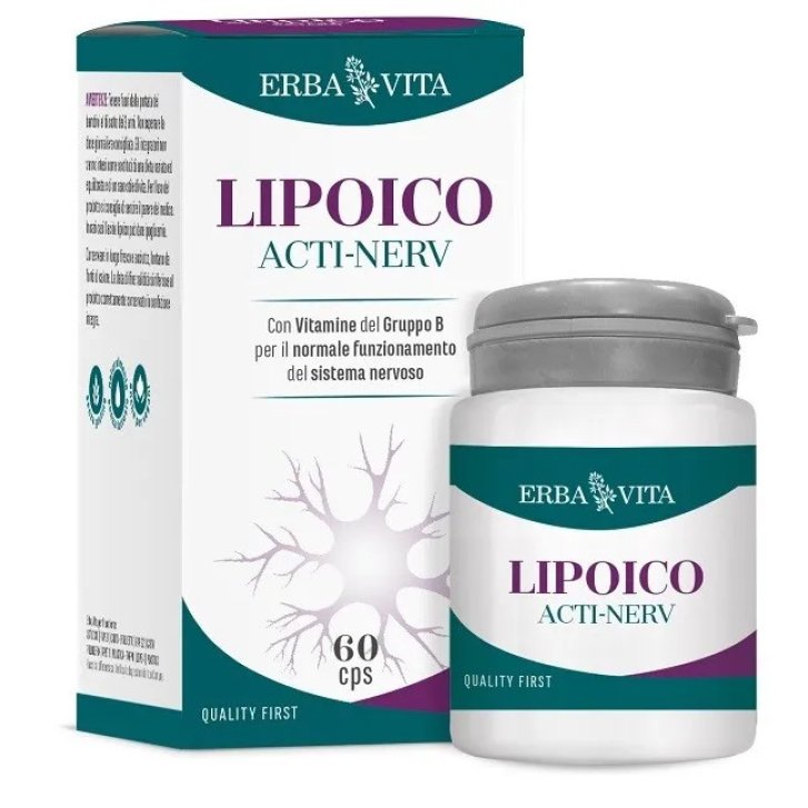 Lipoico Acti Nerv Integratore Sistema Nervoso 60 Capsule - Erba Vita