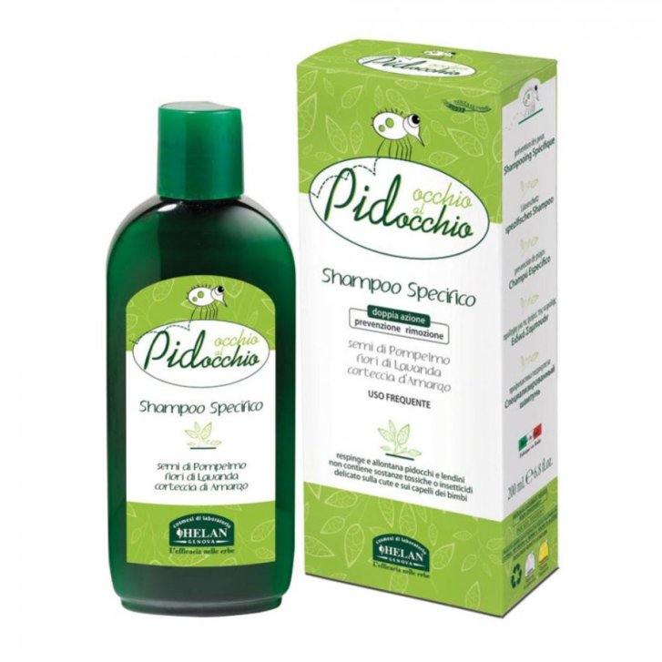 Occhio Al Pidoc Shampoo Specifico Trattamento Pediculosi 200ml - Helan