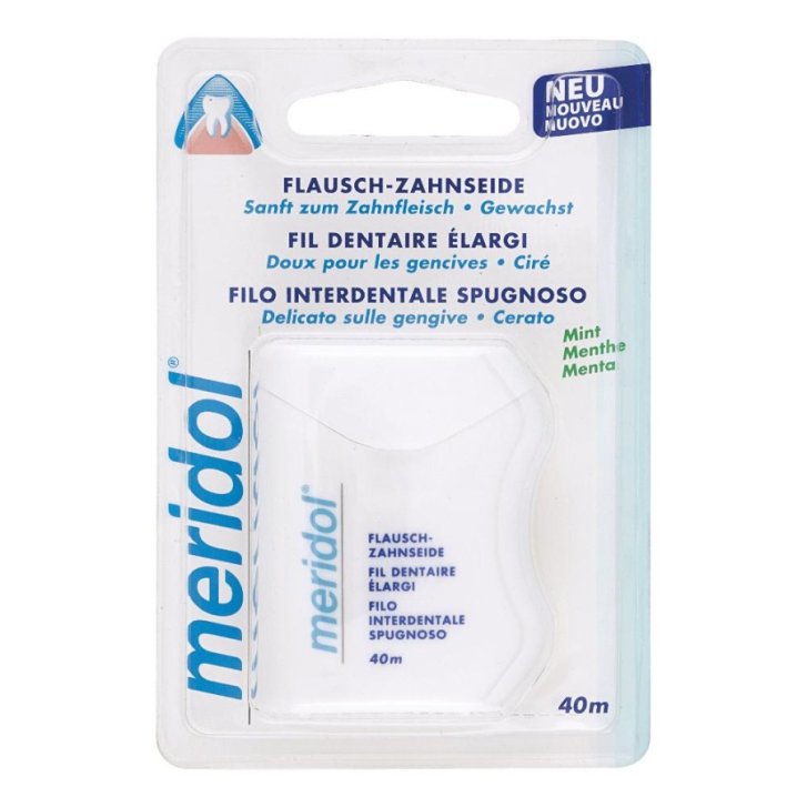 Filo Interdentale Spugnoso Cerato Menta Fresca 40mt - Meridol