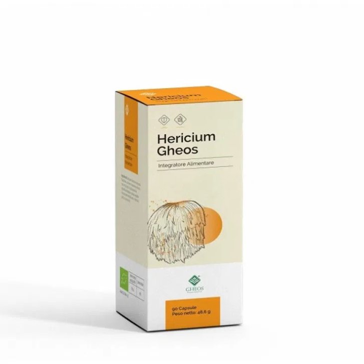 Hericium Gheos Integratore Alimentare per Funzioni Digestive e Cognitive - 90 Capsule - GHEOS