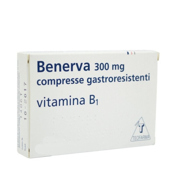 Benerva Integratore Vitamina B1 Tiamina 300mg 20 Compresse Gastroresistenti
