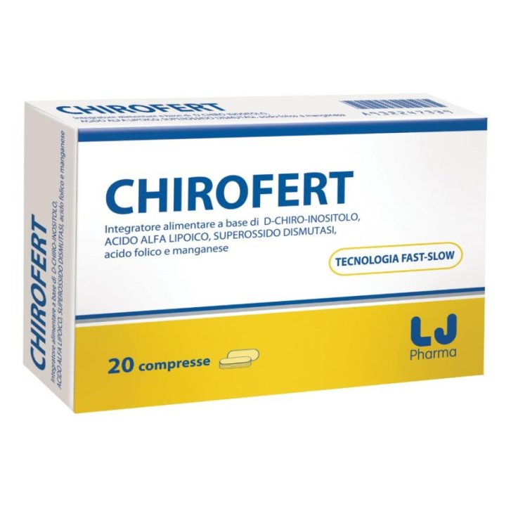 Chirofert Integratore con D-chiro-inositolo e Acido Folico 20 Compresse - LJ Pharma