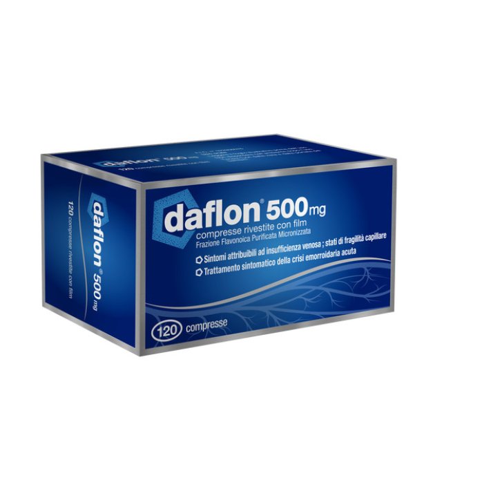 Daflon Medicinale Insufficienza Venosa Fragilità Capillare 500mg 30 Compresse