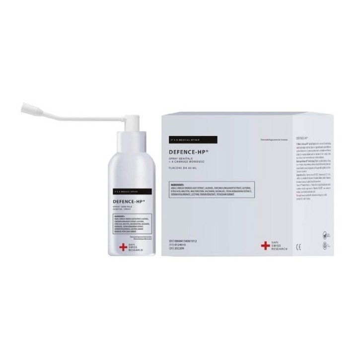 Genital Spray Protettivo Mucosa Vaginale Dispositivo Medico 40ml + 4 Cannule - Defence HP