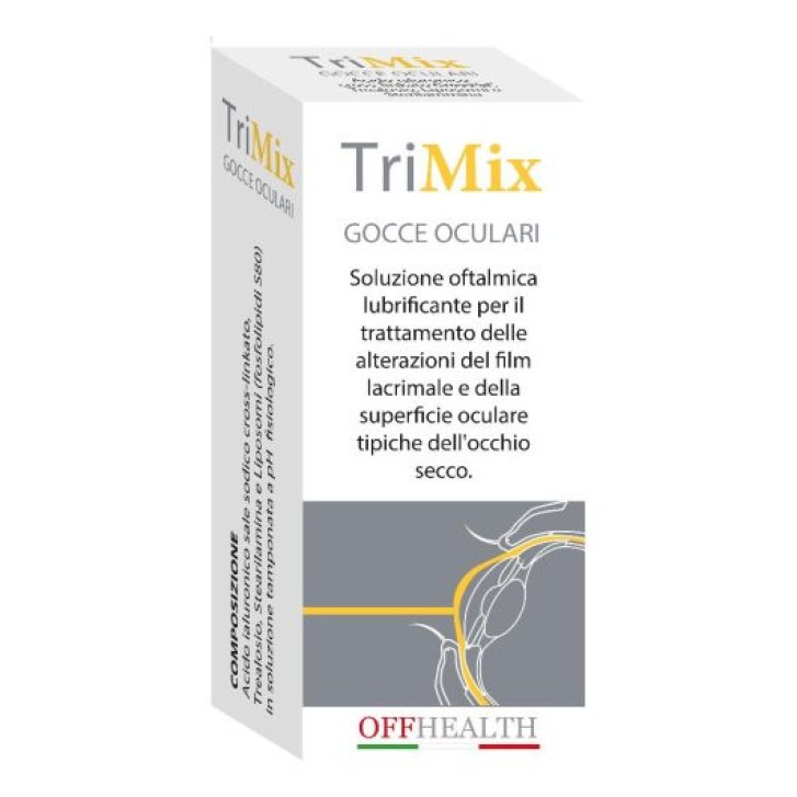 TriMix Gocce Oculari Idratanti con Acido Ialuronico per Occhio Secco 8ml - Offhealth
