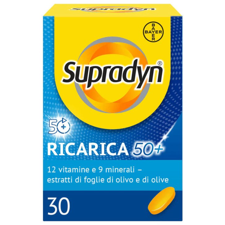Supradyn Ricarica 50+ Integratore Multivitaminico con Vitamine 30 Compresse - Supradyn