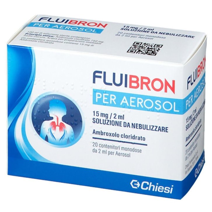 Fluibron Aerosol Mucolitico 20 Fiale 15mg 2ml Soluzione Nebulizzare - Chiesi