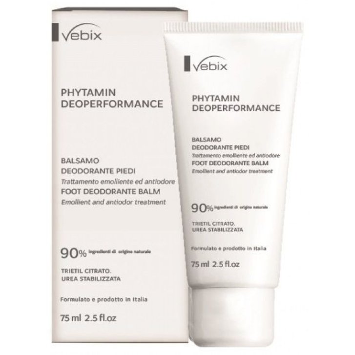 Phytamin Deo Performance Balsamo Deodorante Piedi 24H 75ml - Vebix Phytamin Deo Performance Balsamo Deodorante Piedi 24H 75ml - Vebix