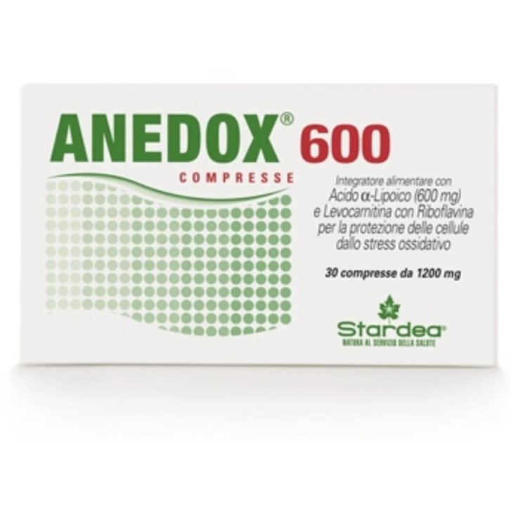 Anedox 600 Integratore con Acido Alfa-Lipoico e Riboflavina 30 Compresse - Stardea