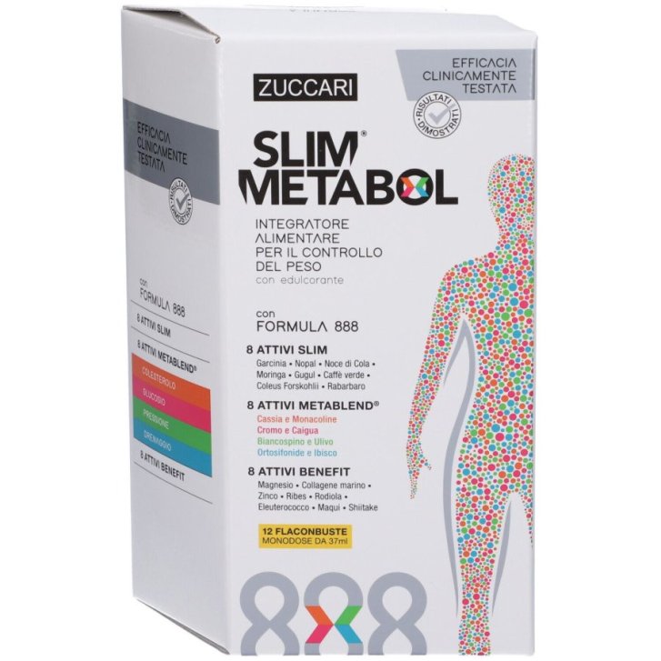 Slim Metabol Integratore Controllo Peso Corporeo 12 Flaconcini - Zuccari