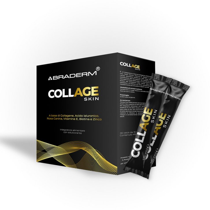 Collage Skin Integratore per Pelle 30 Stick da 15 ml - Braderm