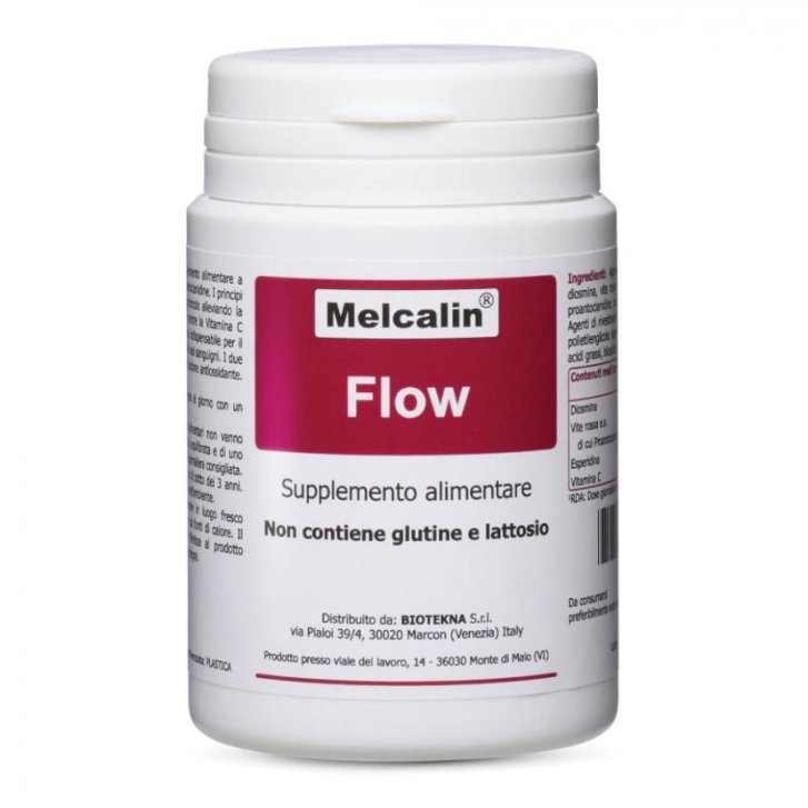 Flow Integratore Circolazione Microcircolo con Vite Rossa 56 Compresse - Melcalin