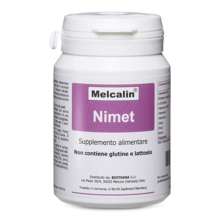 Melcalin Nimet Integratore Coenzima Q10 L-carnitina Vitamine Minerali 28 Capsule Melcalin Nimet Integratore Coenzima Q10 L-carnitina Vitamine Minerali 28 Capsule
