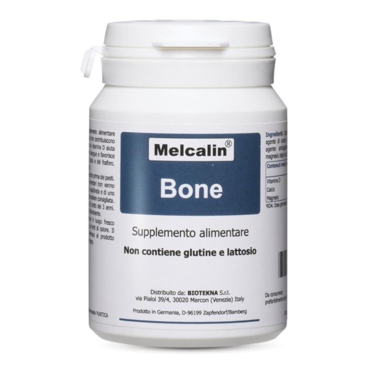 Melcalin Bone Integratore per Ossa con Calcio Vitamina D e Magnesio 112 Compresse - Melcalin