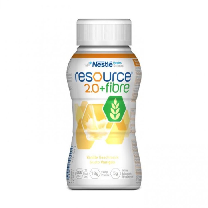 Resource 2.0 Fibre Vaniglia Alimento Medico Speciale Ipercalorico con Fibre 200ml - Nestlé